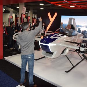 SkyDrive Flying Car at CES Trade Show in Las Vegas 2022