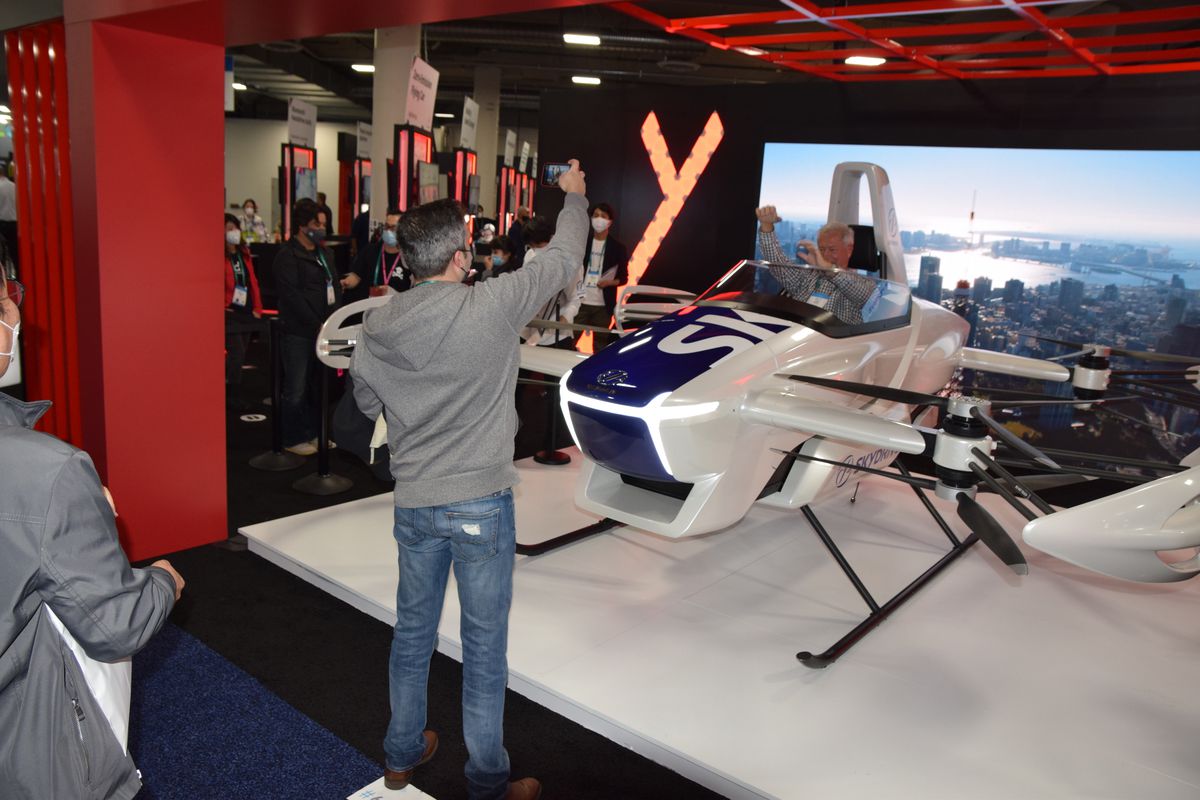 SkyDrive Flying Car at CES Trade Show in Las Vegas 2022