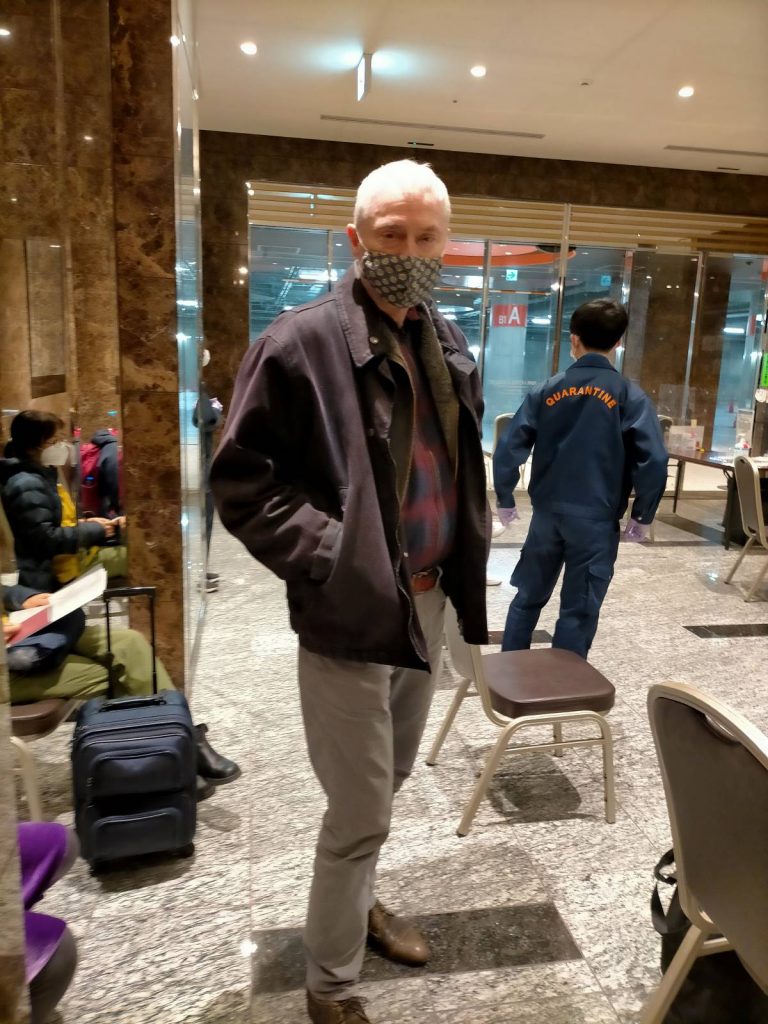Peter Tasker 6 days quarantine on arrival in Haneda