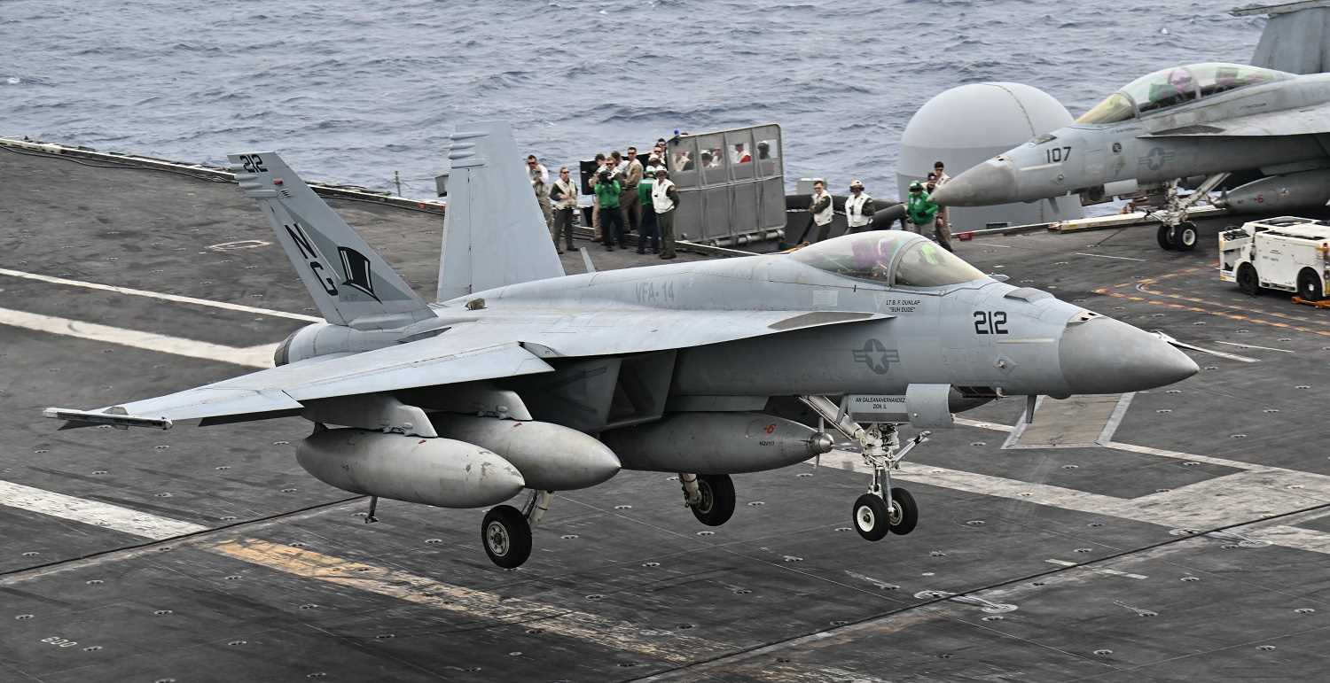 Armed With F-35C Fighters, Aircraft Carrier Abraham Lincoln