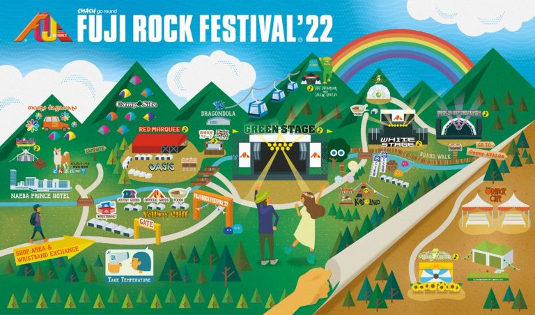 Fuji Rock 2022 Illustrated Map