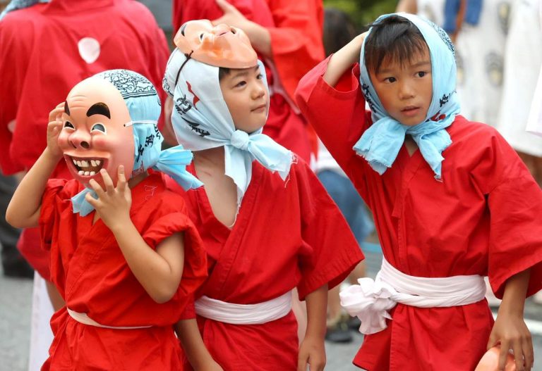 Children in the Shugendo Festival