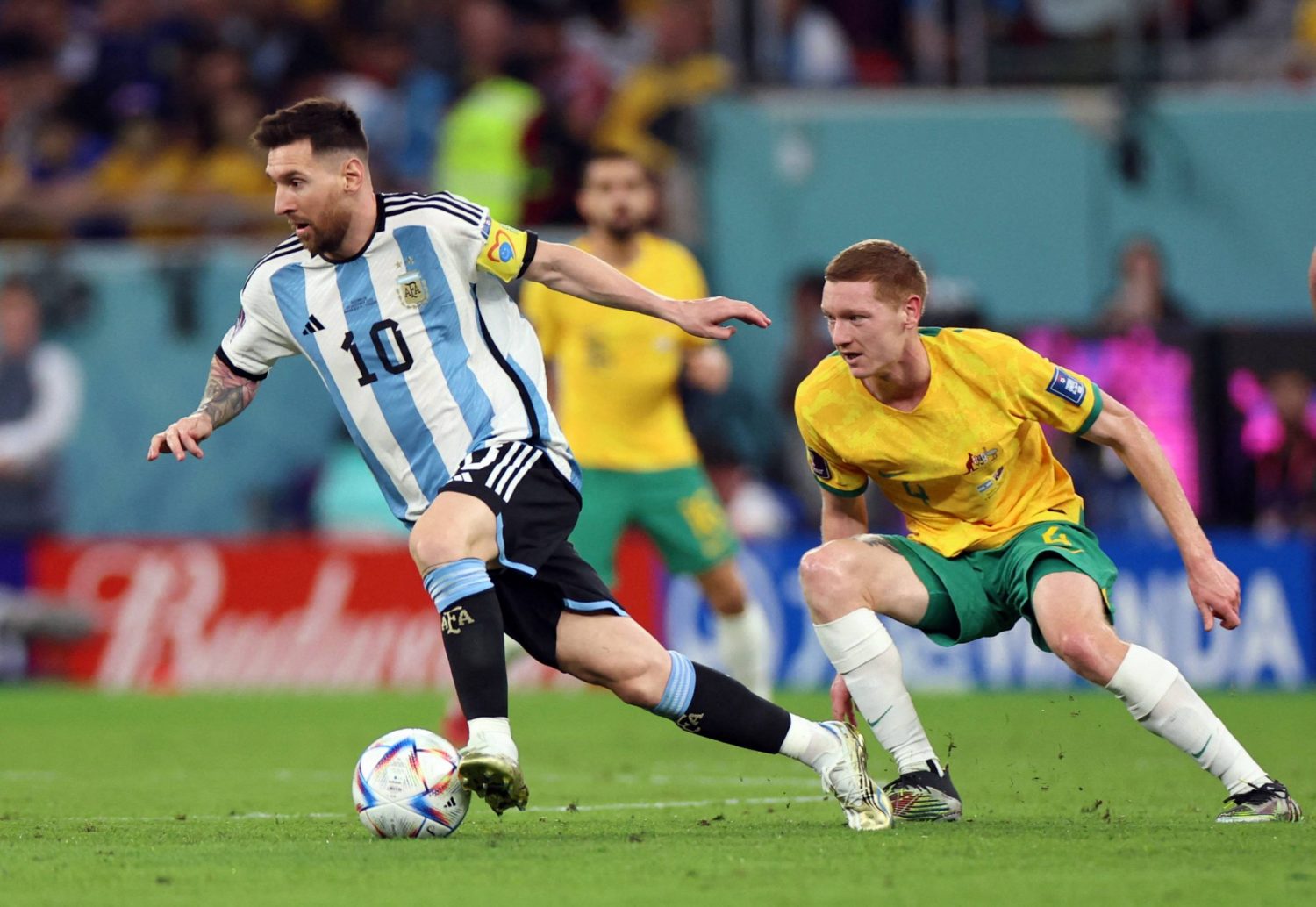 Lionel Messi Argentina National Team 2022-23 Qatar Home Jersey