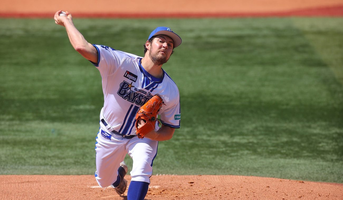 Trevor Bauer pitches in Japanese after being shunned by MLB