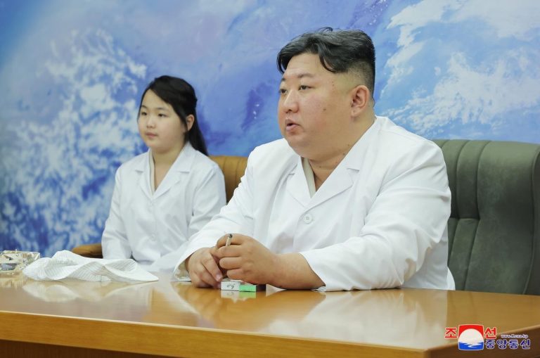 Kim Jong Un and daughter Ju Ae