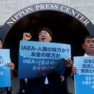 Fukushima Treated Water South Korea Protest 001