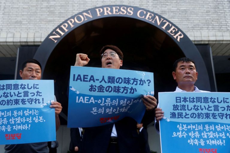 Fukushima Treated Water South Korea Protest 001