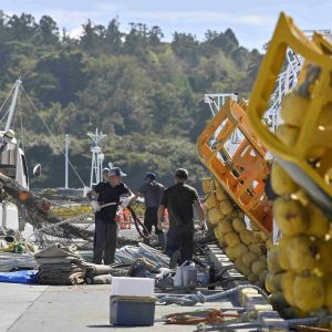 Fisherman in Soma, Fukushima on August 22 Kyodo_1_11zon