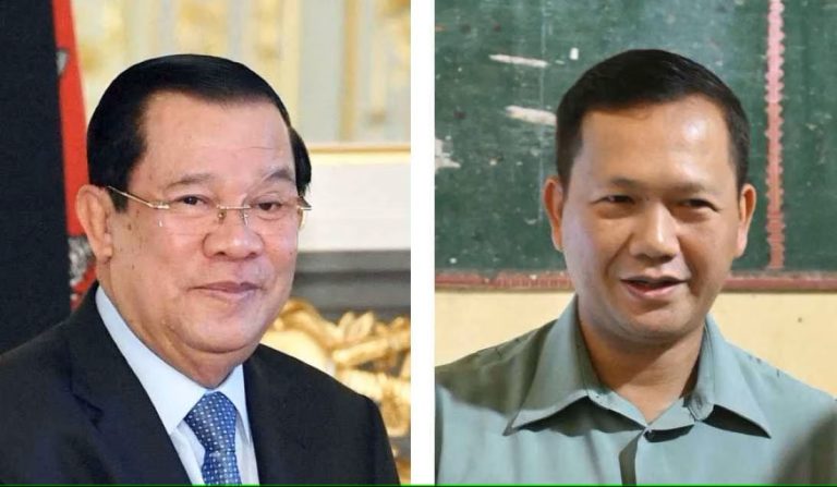 Hun Sen Hun Manet headshots rs