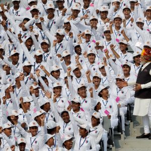 Independence Day celebrations at the historic Red Fort in Delhi