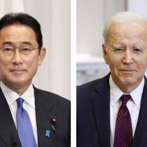 Biden and Kishida Getty Images via Kyodo rs