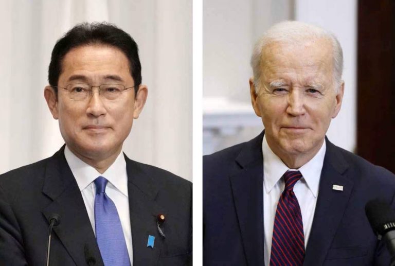 Biden and Kishida Getty Images via Kyodo rs