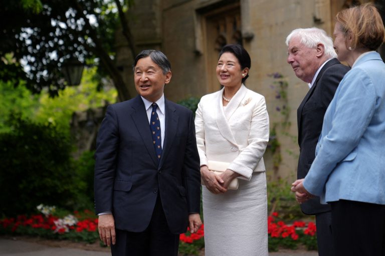 Japan's Emperor Naruhito and Empress Masako visit Oxford University