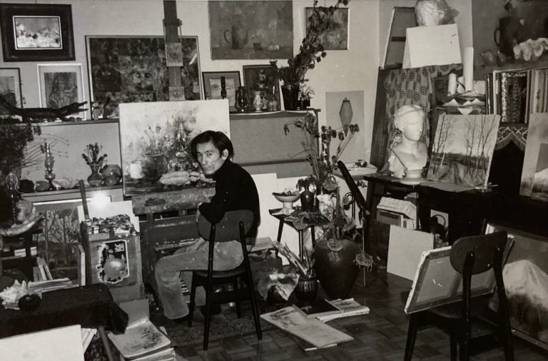 Toshihiko ISAO at his Atelier in 1970