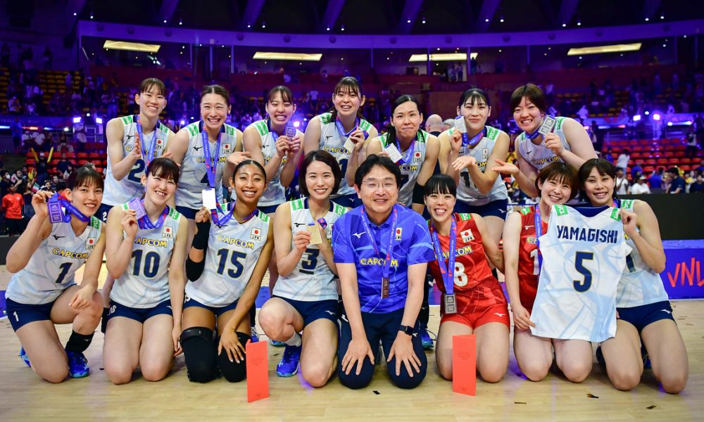 日本女子バレーボールネイションズリーグで銀メダル獲得