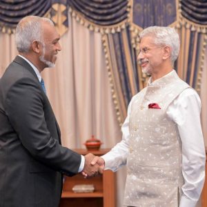 S Jaishankar meets president of Maldives