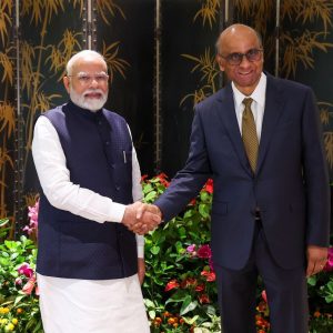 Modi with President of Singapore rs