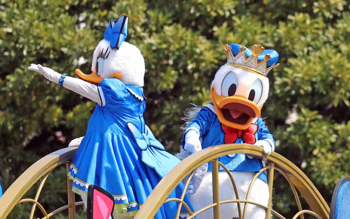80s 東京ディズニーランド　ドナルドダック 80s USA製 Disneyディズニー Disneylandディズニーランド